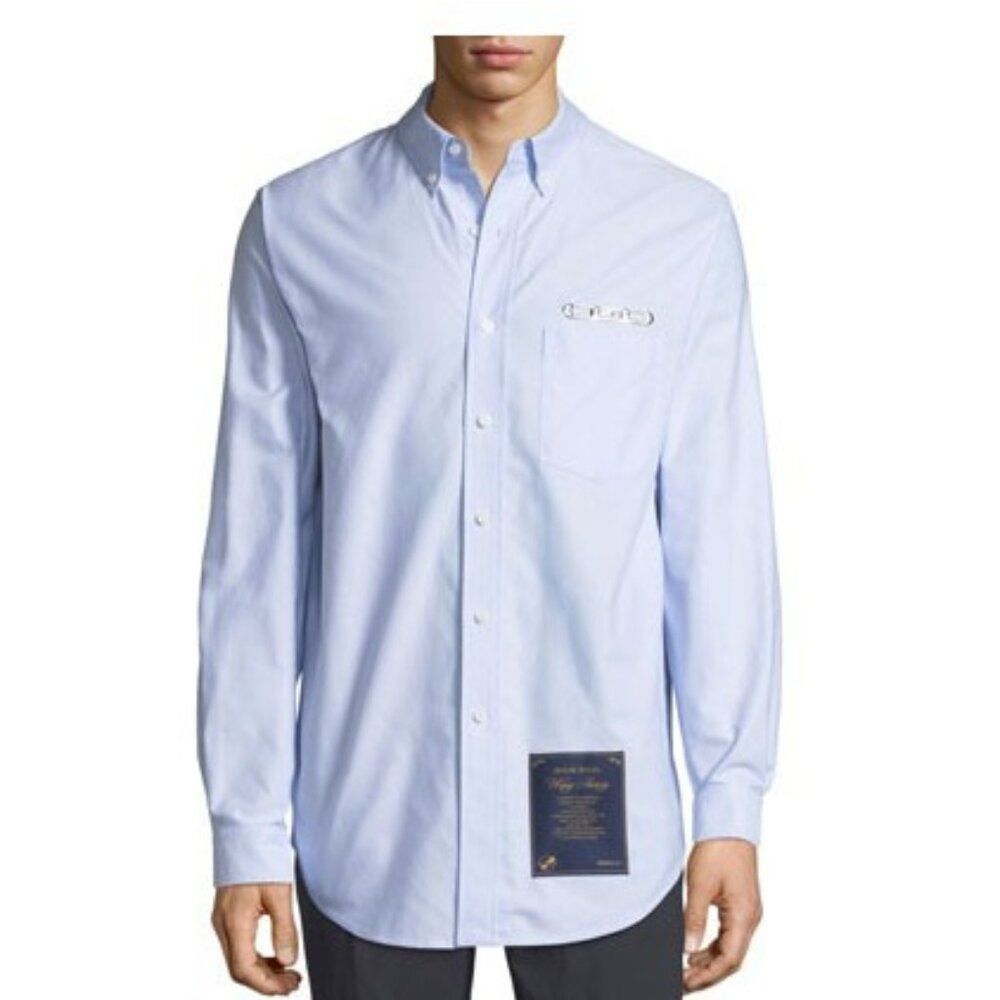 Alexander Wang Oxford CEO Shirt cotton Blue: SZ Large NWT
